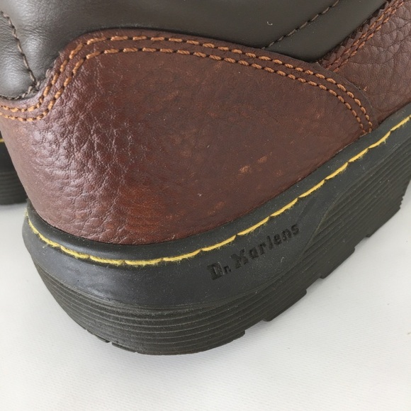 Dr. Doc Martens Shoes Slip Resistant Brown Leather Oxford Mens Sz 10 - Picture 8 of 13